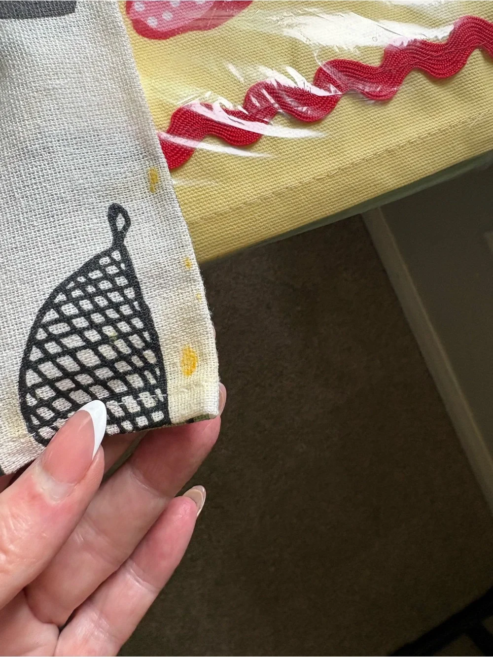 IKEA Green Kitchen Utensil Print Tea Towels - Set of 3